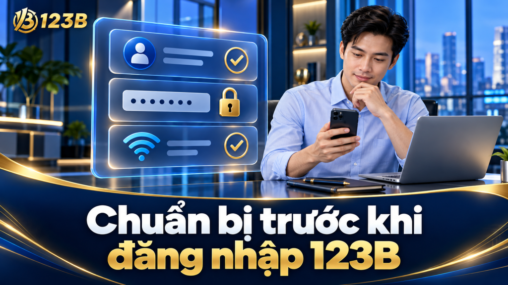 Chuẩn bị trước khi đăng nhập 123B